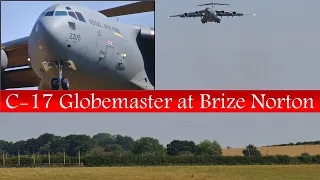 [4K] C-17 performs ‘run and break’ at RAF Brize Norton