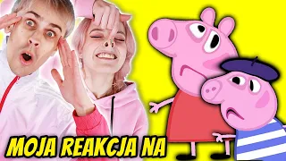 MOJA REAKCJA NA ŚWINKA PEPPA 🐷 Zimowa Szkoła | Bajki Po Polsku | Peppa po Polsku