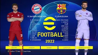 BAYERN MUNICH vs BARCELONA l UEFA CHAMPIONS LEAGUE l efootball 2022 (PES2017)