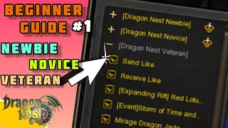 Dragon Nest SEA - PANDUAN  BEGINNER GUIDE LEVEL 99 NEWBIE, NOVICE, DAN VETERAN 2023 !!!!, PART 1