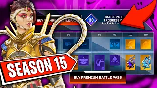 Spending $$$ on the MAX BATTLE PASS in Season 15 | Full Showcase (Battle Pass Giveaway)