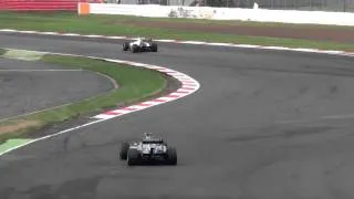 F1 Cars Going Through Becketts - British F1GP 2012