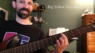 Big Yellow Taxi Bass Lesson