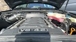 B7 S4 Avant Cold Start from Engine Bay