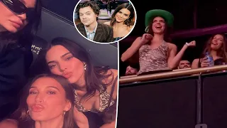 Kendall Jenner Dances at Harry Styles Concert With Kylie and Hailey Bieber in Los Angeles
