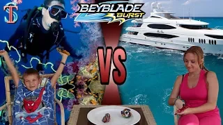 Diving VS Yacht? Tim wants Diving, BUT MOM IS AGAINST! Beyblade manages my life!