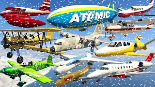 GTA V: Every Airplanes Winter Best Extreme Longer Crash and Fail Compilation