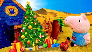 Волшебство - Свинка Пеппа и Джордж попадают в пустыню! Видео для детей про игрушки