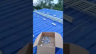 Tata power solar. panel and structure fitting