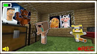 2 NOOBS PROTEGEN SU CASA DE LOS MONSTRUOS EN MINECRAFT | GEGAGEDIGEDAGEDAGO.EXE, SKIBIDI TOILET