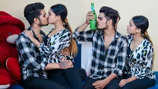 Drinking Prank On My So Much Cute Girlfriend ❤🍺 | Gone Romantic | Real Kissing Prank | Couple Rajput