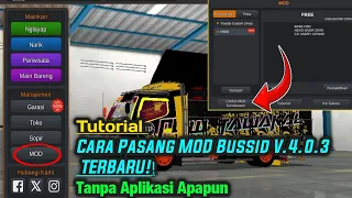 CARA PASANG MOD BUSSID V.4.0.3 TERBARU ‼️ TANPA MELALUI APLIKASI . UNTUK PEMULA WAJIB COBA !!