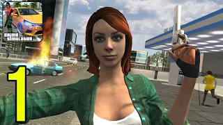 Crime Simulator Real Girl - Gameplay Walkthrough Part 1 (iOS, Android)