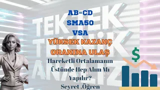 Price Action ve İndikatör Kombinasyonları, SMA50, ABCD Harmonic Patterns, VSA | DÜZELTME AÇIKLAMADA