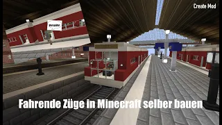 FAHRENDE ZÜGE IN MINECRAFT SELBER BAUEN   (Create Mod)