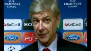 Arsene Wenger on Arsenal's Champions League defeat against Olympiakos.