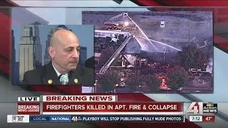 Kansas City Fire Department press conference on fire that claimed two firefighters