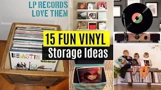 15 Fun Vinyl record storage ideas