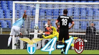 Lazio vs Milan 4-1 - All Goals & Highlights - Serie A 2017/2018