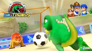 [DinoTrainers] ⚽️Dinosaur Egg Match | 2023 AFC U-20 Asian Cup | Kids | Cartoon | T-Rex | Toys |Robot