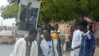 A l'instant L'arrivée de Cheikh MODOU KARA MBACKE a St-Louis