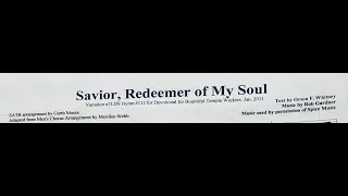 Savior, Redeemer of My Soul - Soprano and Alto parts