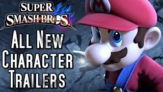 Super Smash Bros ALL New Character Trailers