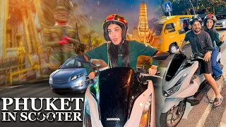 SCOOTER PAR POORA PHUKET GHUME ♥️ | Thailand Ki Food Street 😍 | Bech Rasty Scooty Kharab 😨