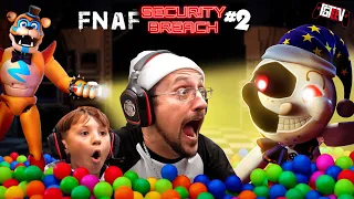 FNAF Security Breach 2!  Escape the Scary Daycare Ballpit with no FREDDY! (FGTeeV vs MoonDrop)