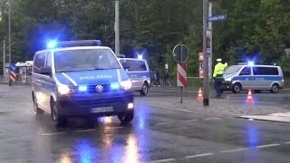 Polizei Großeinsatz FC Carl Zeiss Jena vs FC Rot Weiß Erfurt "Thüringenderby"