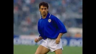 Roberto Baggio vs Brazil 1989 Friendly (All Touches & Actions)