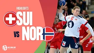 Switzerland vs Norway | HIGHLIGHTS | Round 6 | Women's EHF EURO CUP 2024