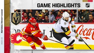 Golden Knights @ Flames 10/18 | NHL Highlights 2022