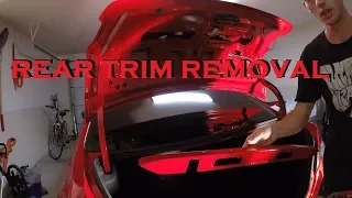 2017 WRX Rear Trim, Camera and Plate Lights Removal