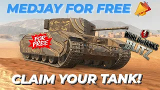 Medjay for Free 📣 Claim your Tank Now + Showcase | Gameplay | WOTB | WOTBLITZ