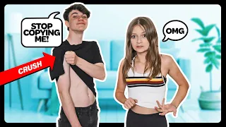 Copying EVERYTHING My CRUSH Does For 24 Hours! **Couples Challenge GONE WRONG**😱| Sophie Fergi