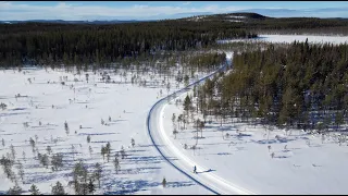 Cross-country skiing paradise Pello in Lapland Finland - an Arctic Circle destination
