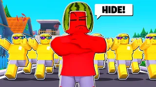 Using CLONES to CHEAT in Hide and Seek Roblox