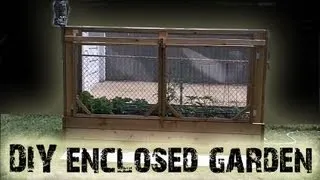 DIY enclosed cedar raised bed garden project