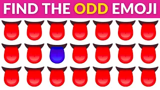 30 ROUNDS for GENIUS🧠 | Find The Odd One Out - Emoji Edition👅 - Spot The Odd Emoji | QUIZ BURST