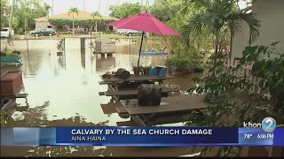 Calvary by the Sea Church and School flooded