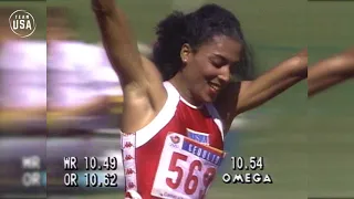 Florence Griffith Joyner Sprints To Gold In Seoul | Gold Medal Moments Presented By HERSHEY'S