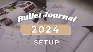 BULLET JOURNAL SETUP 2024 | Bullet Journal starten | plan with me deutsch | Bujo Setup 2024 deutsch