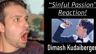 DIMASH REACTION // "SINFUL PASSION" LIVE // MALE WHISTLE REGISTER?!