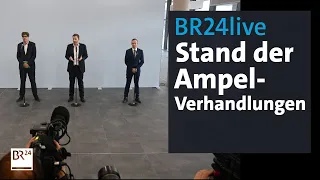 BR24live aus Berlin: Stand der Ampel-Verhandlungen I BR24