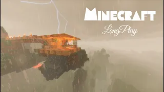 Minecraft thunder rain LongPlay -survival for sleeping🌓No inside ads＆Commentary