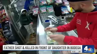 Dad Shot Dead in Manhattan Bodega as Employees Shield Daughter From Bullets | NBC New York