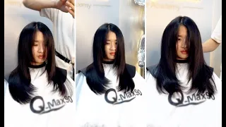 Beautiful Long Butterfly Layered Haircut Tutorial for Women | Layered Cutting Techniques