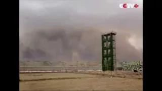 Strong Sandstorm Blinds NW China City