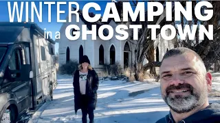 EKKO VAN | GHOST TOWN | WINTER CAMPING SHANIKO & GRASS VALLEY, OR | Vanlife | RV | Winnebago EKKO